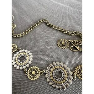Mixed Metal Chain Belt Gold and Silver One Size Fits Most